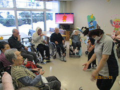 2月のレク活動で節分をしました 2/15