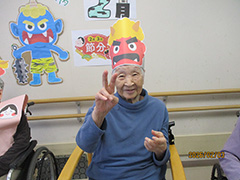 2月のレク活動で節分をしました 4/15