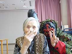 2月のレク活動で節分をしました 14/15