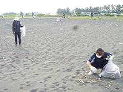 海岸清掃の様子 1/4